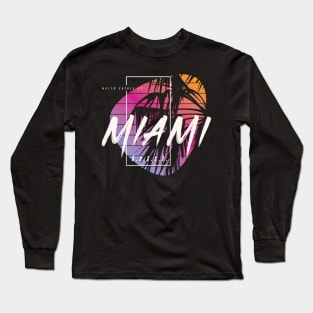 Miami Beach Long Sleeve T-Shirt